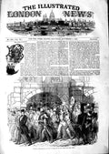 Old Antique Print 1847 Political Street Demonstrations Berne Switzerland 19th