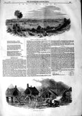 Original Old Antique Print 1847 New Zealand Wanganui Putikiwaranui C Victorian