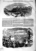 Original Old Antique Print 1847 Switzerland Fribourg Jesuits College Son 19th