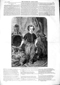 Old Antique Print 1847 Portrait Royal Highness Prince Wales Birthday Suit 19th