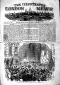 Original Old Antique Print 1847 Reception King Sardinia Genoa Procession 19th