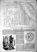 Old Antique Print 1847 Plan Public Record Office Galloway Rotary Engine 19th