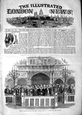 Original Old Antique Print 1847 Parliament Members House Commons Bar Lords 19th