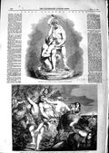 Old Antique Print 1847 Sculpture Murder Innocents Tribe Benjamin Vineyard 19th