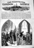 Old Antique Print 1847 Frescoes House Lords Spirit Religion Edward Prince 19th