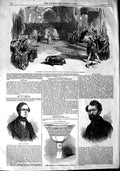 Old Antique Print 1848 Balfe Opera Drury Theatre Brooke Gavarni Pembroke 19th