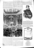 Original Old Antique Print 1848 Funeral Madame Adelaide General Lamoriciere 19th