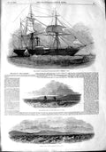Old Antique Print 1848 Queen Ship Avenger Sorelli Africa Fratelli Tunis 19th