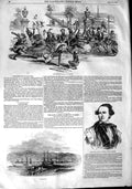 Old Antique Print 1848 Havana Valparaiso Ship Captain Walker Texan Ranger 19th