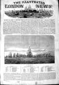 Old Antique Print 1848 Channel Fleet Ships Barrington Howe Hood Arrogant 19th