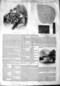 Original Old Antique Print 1848 Paris Fashion Brentwood Grammar School B 19th