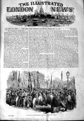 Old Antique Print 1848 Navigation Laws Demonstration Procession Sailors 19th