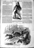 Old Antique Print 1848 Theatre Brooke Overreach Leamington Steeple Chase 19th