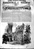 Original Old Antique Print 1848 French Revolution Duchess Orleans Pari Victorian