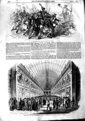 Original Old Antique Print 1848 Alexandre Dumas Battle Choeur Girondins 19th