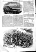 Old Antique Print 1848 View City Berlin Germany Charge Troops Battle War 19th