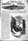 Original Old Antique Print 1848 Great Barricade Breiten-Strasse Berlin Germany
