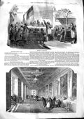 Old Antique Print 1848 Paris Club France Salon Diane Tuileries Hospital 19th
