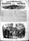 Original Old Antique Print 1848 Procession Liberated Polish People Berlin 19th