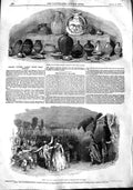 Original Old Antique Print 1848 Roman Pottery Lincoln Opera Attila Majesty 19th
