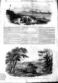 Old Antique Print 1848 Fortress Rendsburg Holstein Schleswig Gottorp War 19th