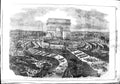 Old Antique Print 1848 Bird'S Eye View Grand Fete Fraternity Paris France 19th