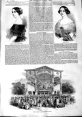 Old Antique Print 1848 Madame Tadolini Garcia Surrey Zoological Gardens 19th