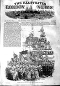 Old Antique Print 1848 Procession Great National Fete Paris Statue France 19th