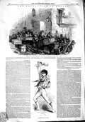 Original Old Antique Print 1848 Revolution Naples Barricade Toledo La Victorian