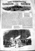 Original Old Antique Print 1848 Burning Electoral Lists Porte St. Denis Paris