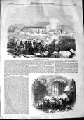 Old Antique Print 1848 Conflict Clos Lazare Place Bodoyer Hotel De Ville 19th