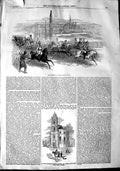 Original Old Antique Print 1848 Emperor Austria Vienna Paul'S Church Frankfort