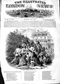Original Old Antique Print 1848 Scene Death Archbishop Paris France Victorian