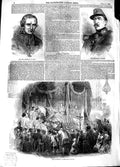 Original Old Antique Print 1848 Archbishop Paris Body General Negrier France