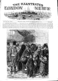 Original Old Antique Print 1848 Insurgent Prisoners Families Paris France 19th