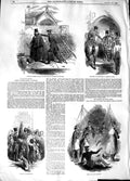 Old Antique Print 1848 O'Brien Railway Thurles Lismore Castle Sentinels 19th