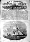 Original Old Antique Print 1848 Yachting Isle Wight Boats Sailing 19th