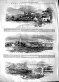 Original Old Antique Print 1848 Ireland Ardfinan Castle Tipperary Riv Victorian