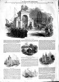 Original Old Antique Print 1848 Queen Scotland Aberdeen Balmoral Crathes Church
