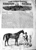 Original Old Antique Print 1848 Horse Surplice Winner Great St. Leger Doncaster