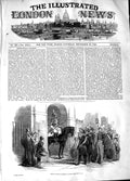 Original Old Antique Print 1848 French National Guards London England Victorian