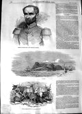 Original Old Antique Print 1848 General Cavaignac St. Kitts Animals Ear 19th