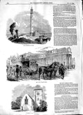 Old Antique Print 1848 Lighthouse Calais Patent Tribus Litllemore Church 19th