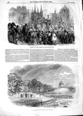 Old Antique Print 1848 Archbishop Paris Notre Dame Funeral Castle Howard 19th