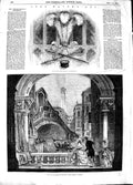 Old Antique Print 1848 Royal Civic Insignia Guildhall Rialto Venice Art 19th