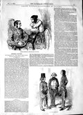 Original Old Antique Print 1848 Jerome Paturot Story Romance Gavarni Victorian
