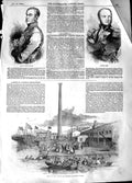 Original Old Antique Print 1848 Prince Windischgratz Bem Taman Iron Ship M 19th