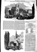 Old Antique Print 1848 Fete Bristol Procession Port Charges Wine Street 19th