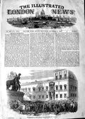Original Old Antique Print 1848 Scene Insurrection Rome Attack People'S Palace