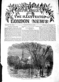 Original Old Antique Print 1848 Carol Singing Christmas Moonligh 19th